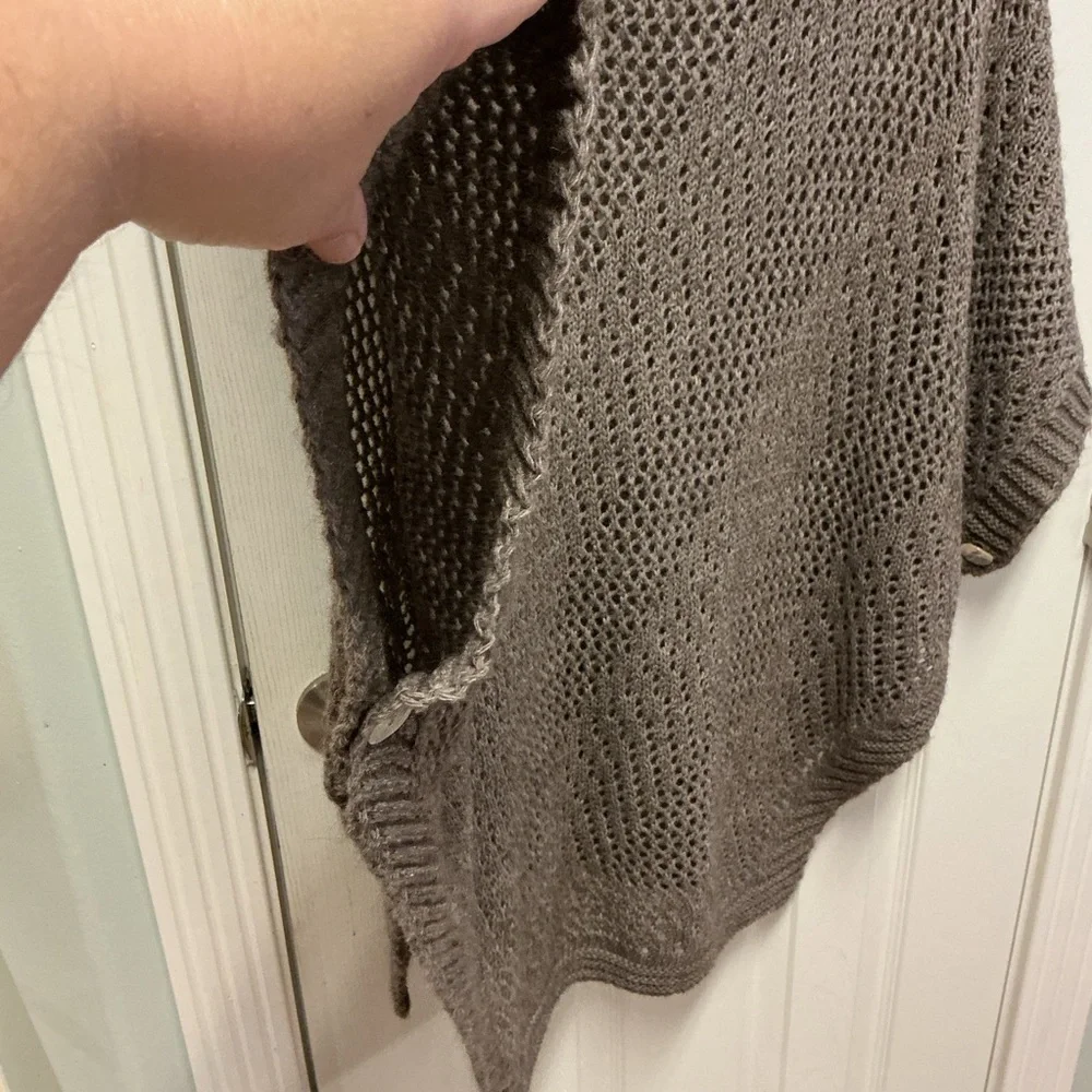nardi & tagliaferri Alpaca Blend Poncho  Made In Italy elegant knit